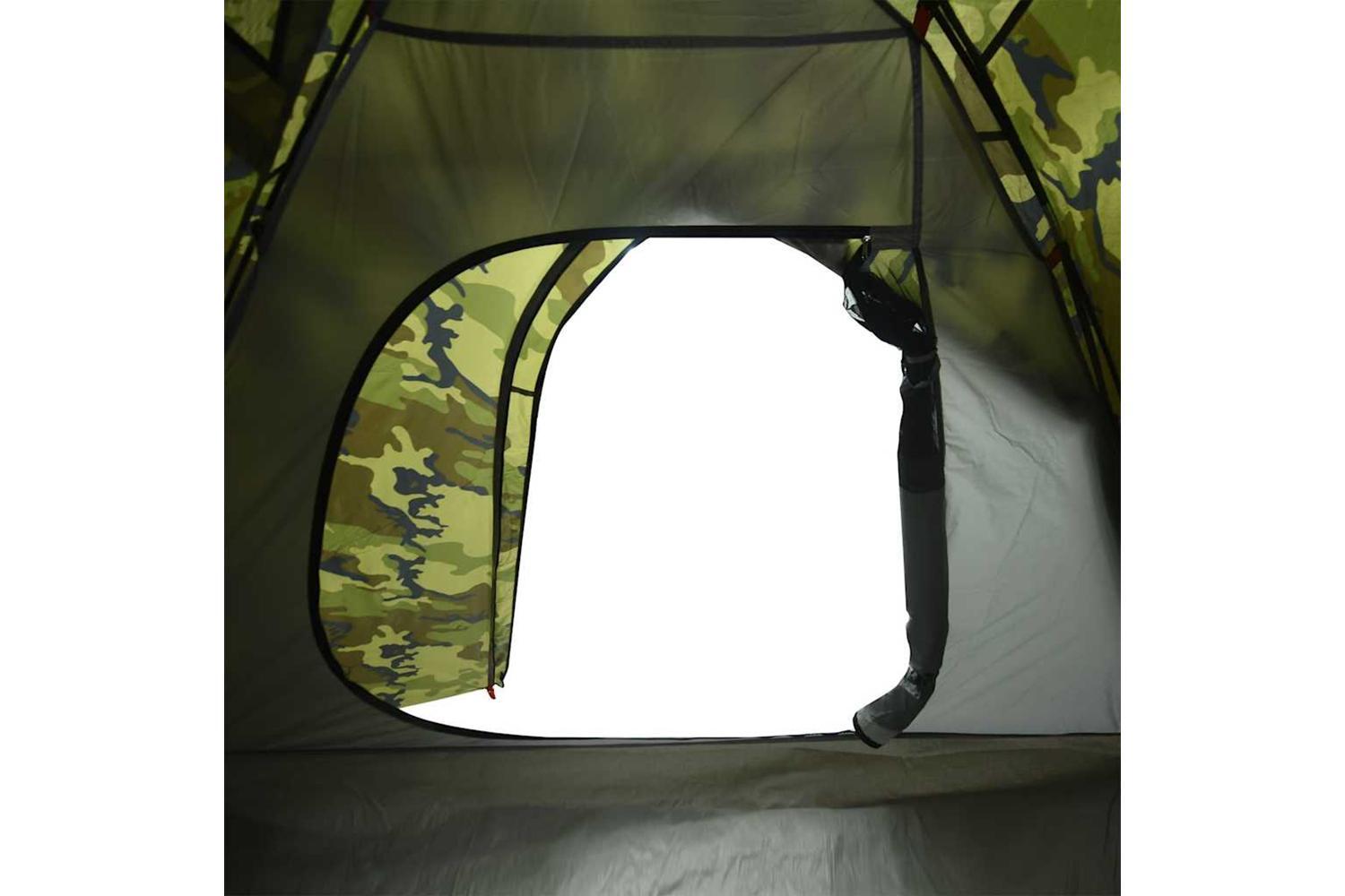 Vidaxl Camping Tent Dome 4-person Camouflage Waterproof-10