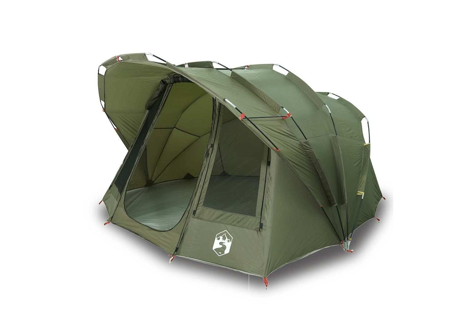 Vidaxl Fishing Tent 5-person Olive Green Waterproof-2