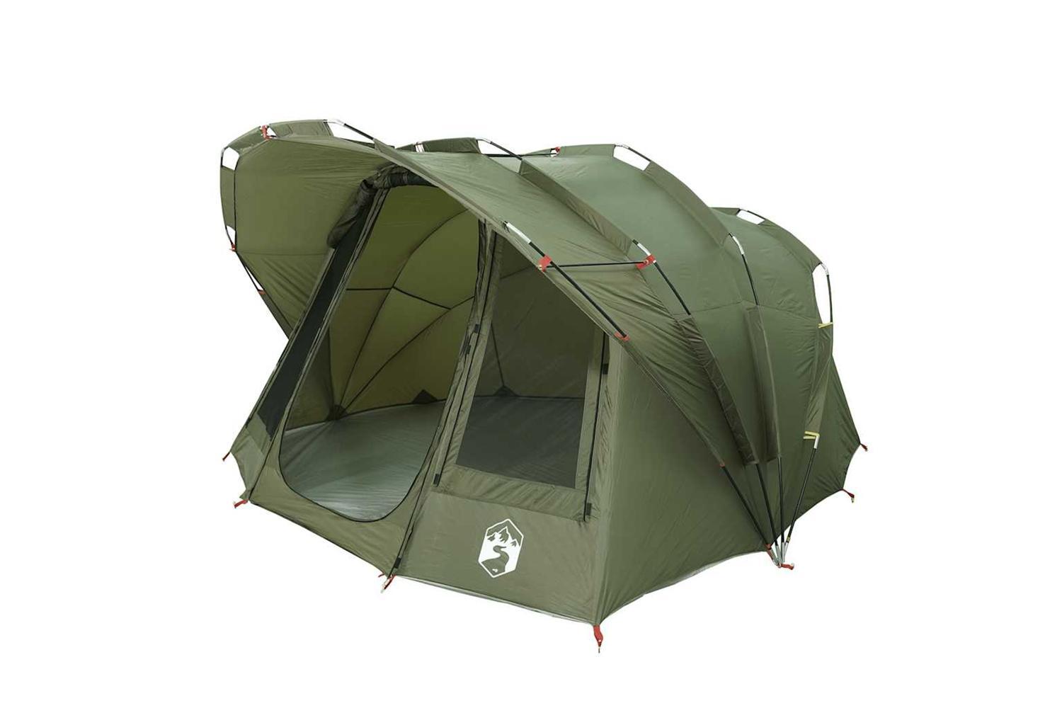 Vidaxl Fishing Tent 5-person Olive Green Waterproof-4