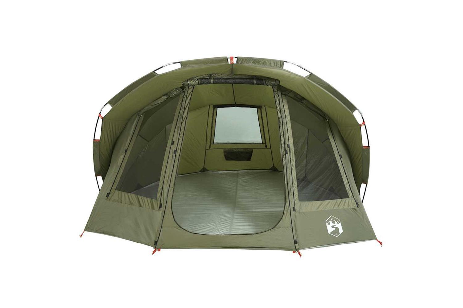 Vidaxl Fishing Tent 5-person Olive Green Waterproof-6