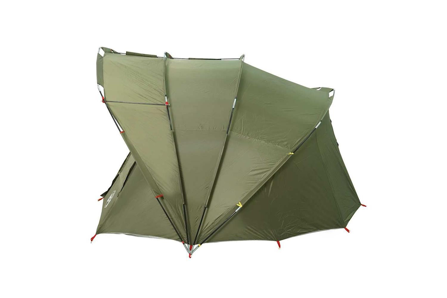 Vidaxl Fishing Tent 5-person Olive Green Waterproof-8