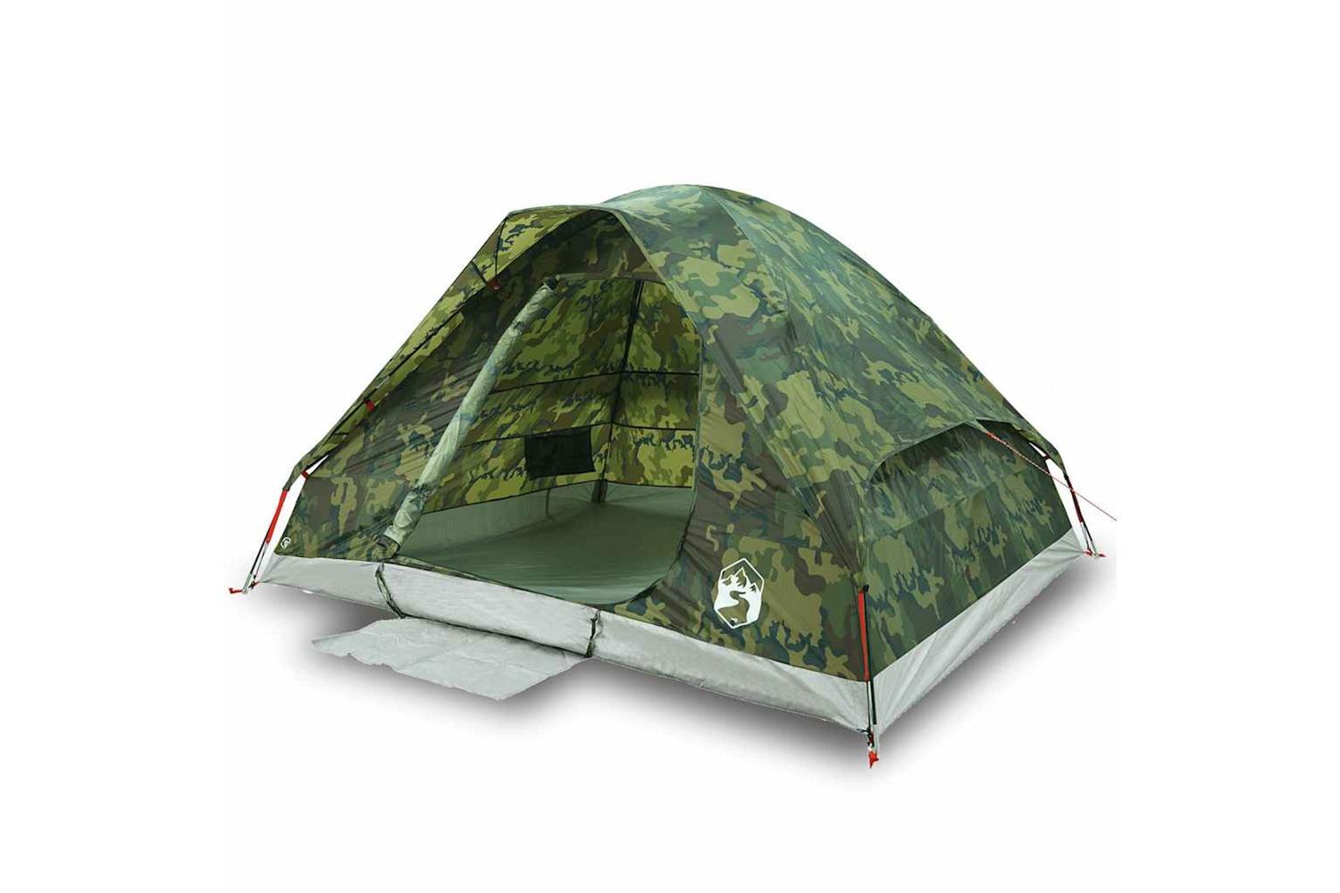 Vidaxl Camping Tent Dome 2-person Camouflage Waterproof-2