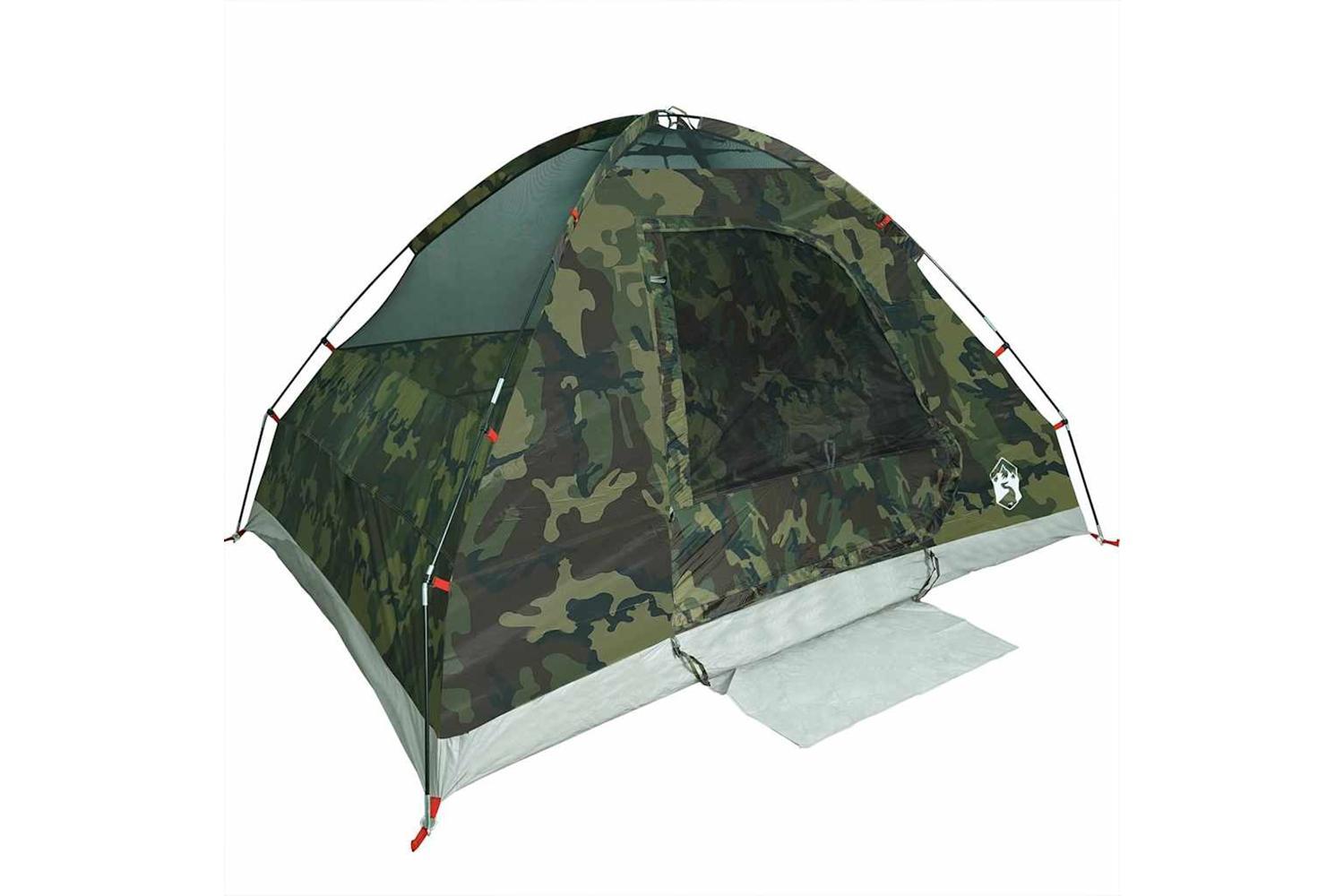 Vidaxl Camping Tent Dome 2-person Camouflage Waterproof-5