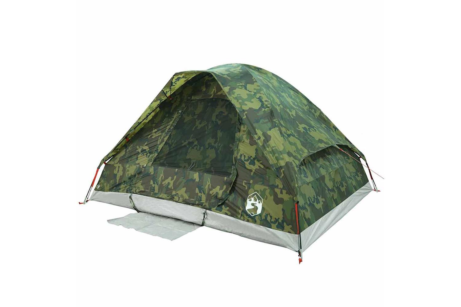 Vidaxl Camping Tent Dome 2-person Camouflage Waterproof-6