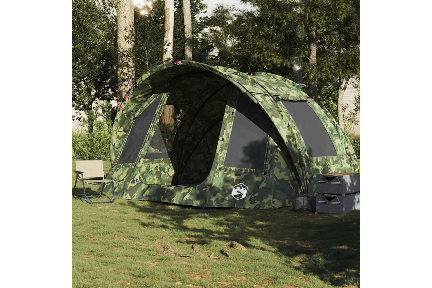 Vidaxl Fishing Tent 2-person Camouflage Waterproof-3