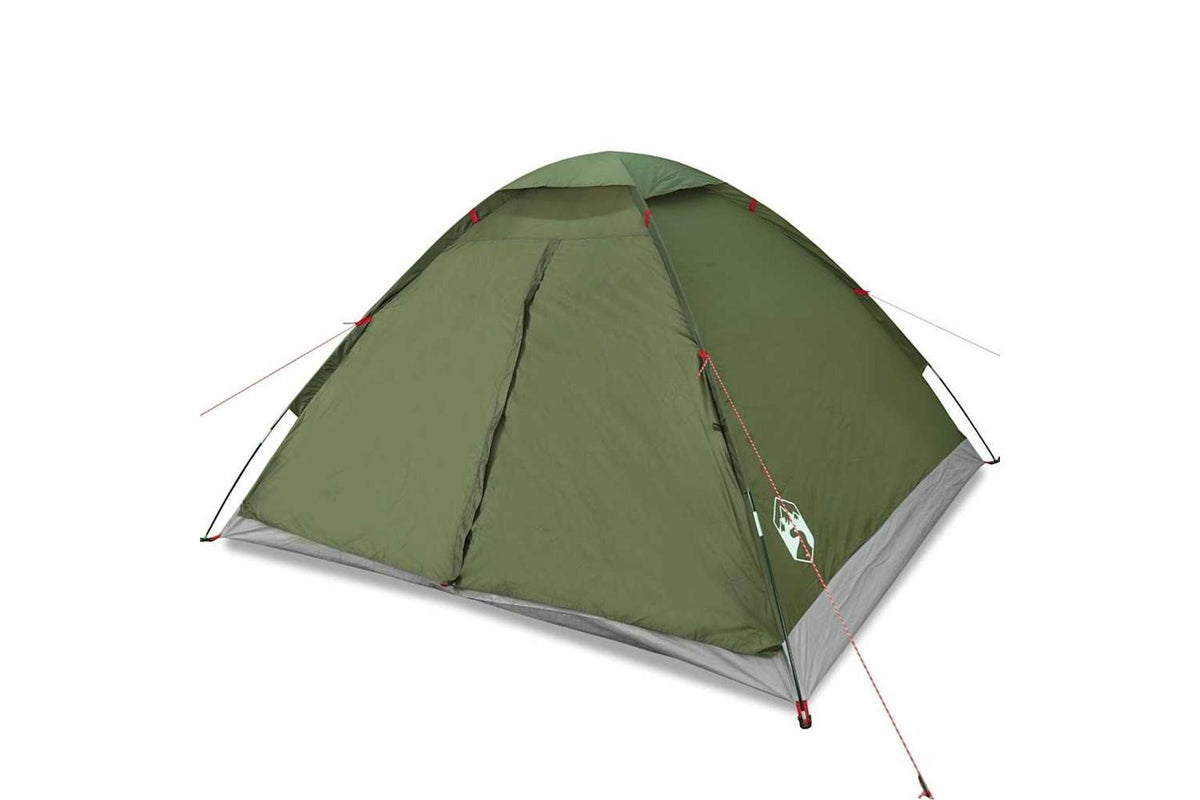 Vidaxl Camping Tent Dome 4-person Olive Green Waterproof-2