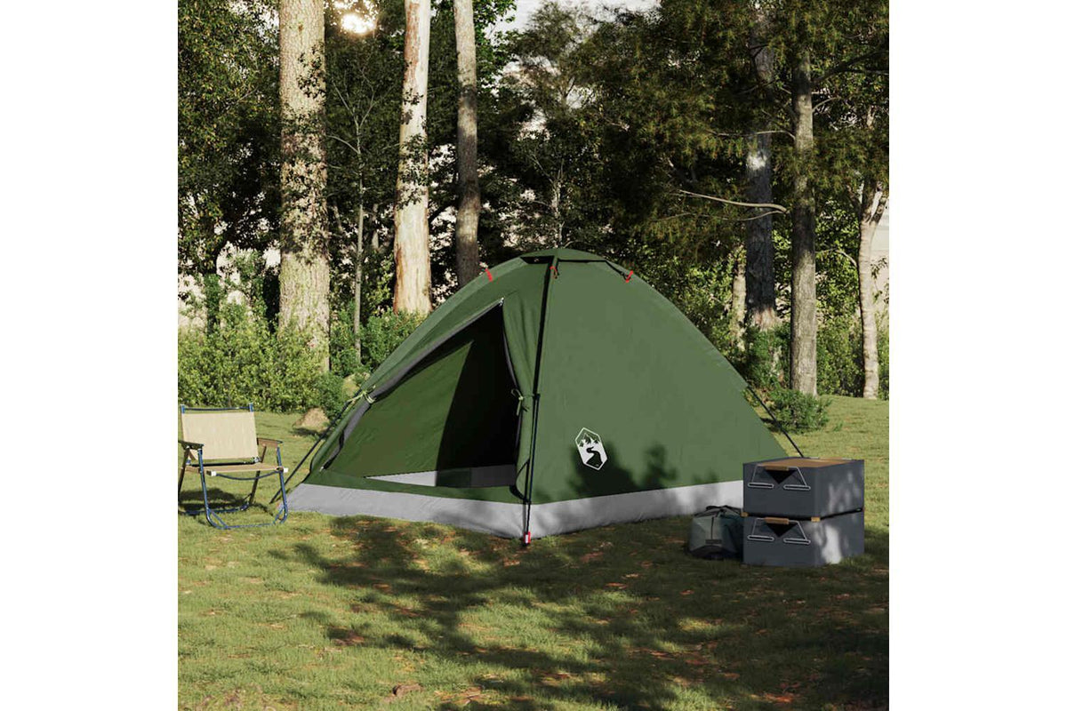 Vidaxl Camping Tent Dome 4-person Olive Green Waterproof-3