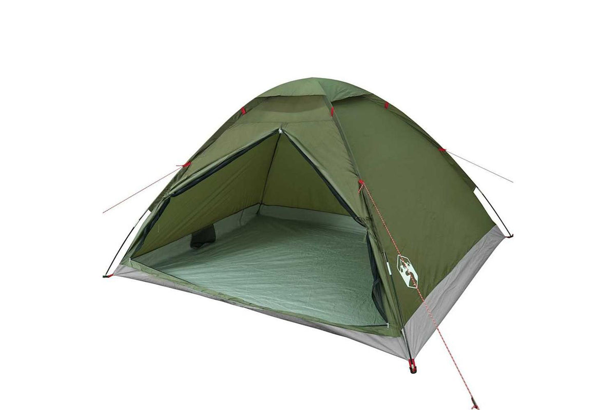 Vidaxl Camping Tent Dome 4-person Olive Green Waterproof-4