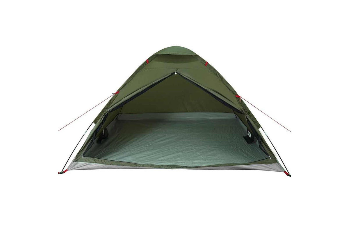 Vidaxl Camping Tent Dome 4-person Olive Green Waterproof-6