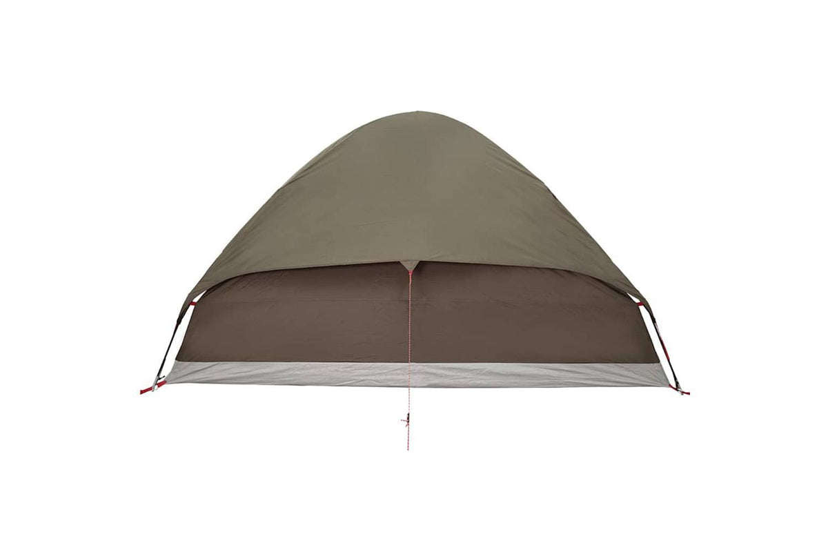 Vidaxl Camping Tent Dome 4-person Brown Waterproof-10