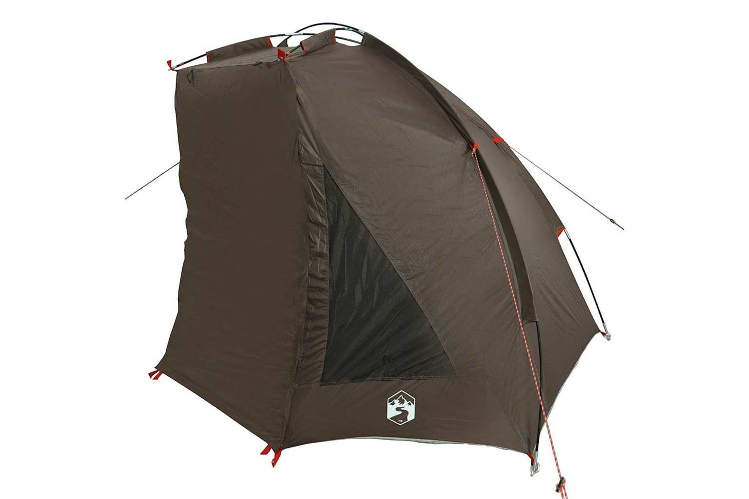 Vidaxl Fishing Tent Brown Waterproof-4