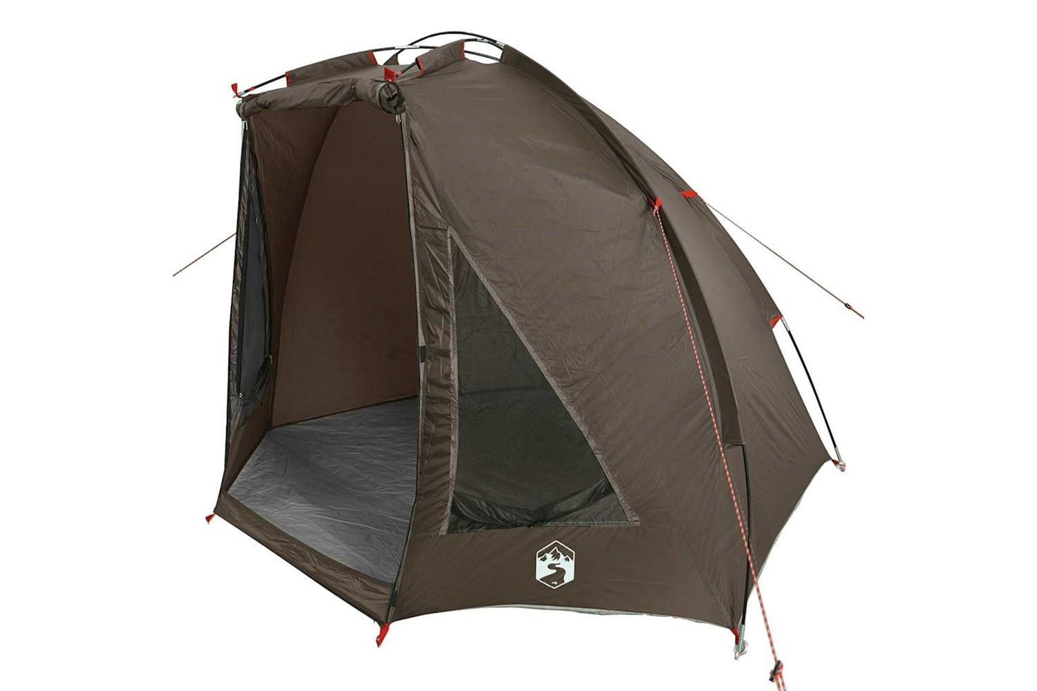 Vidaxl Fishing Tent Brown Waterproof-5