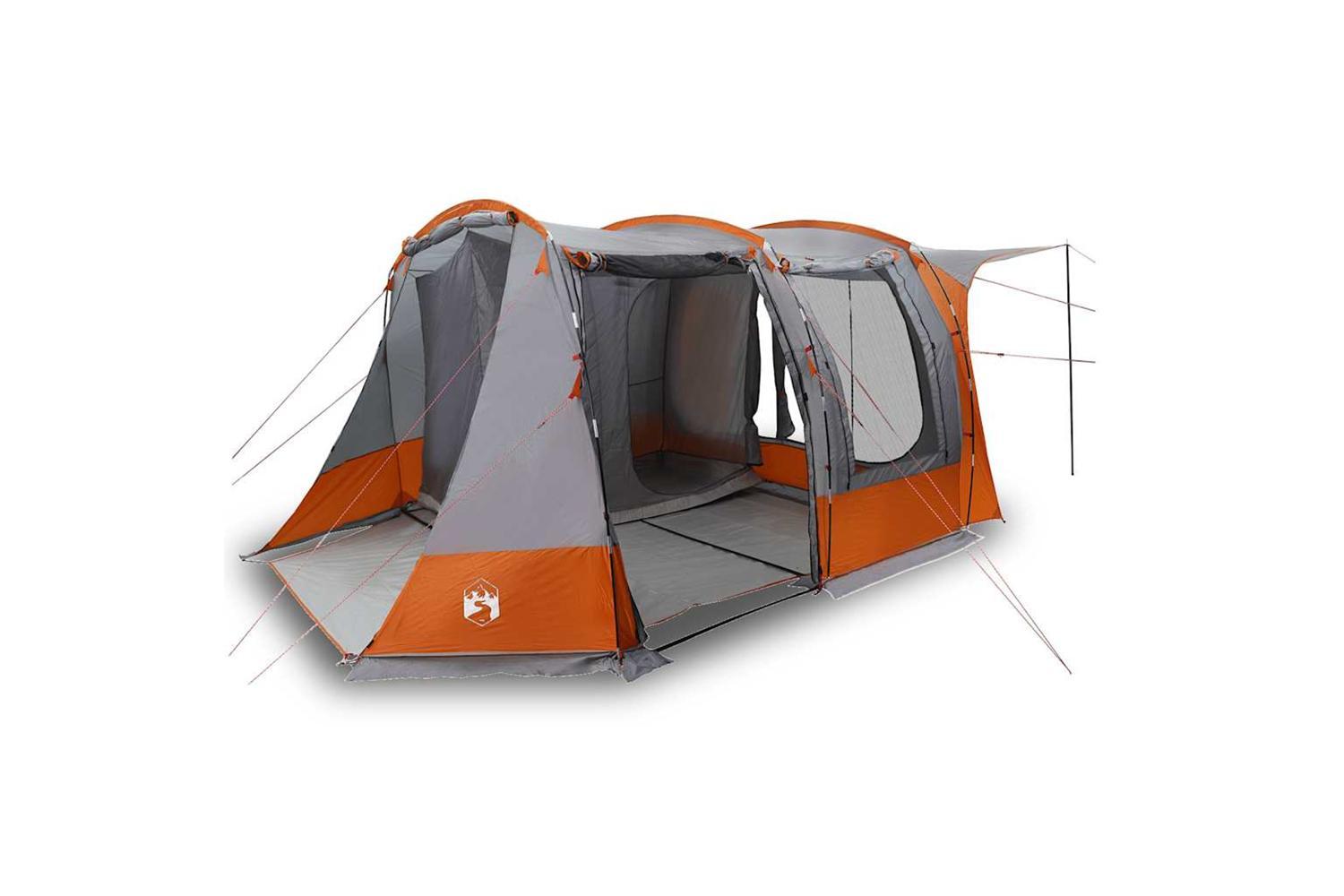 Vidaxl Car Tent Grey And Orange Waterproof-2