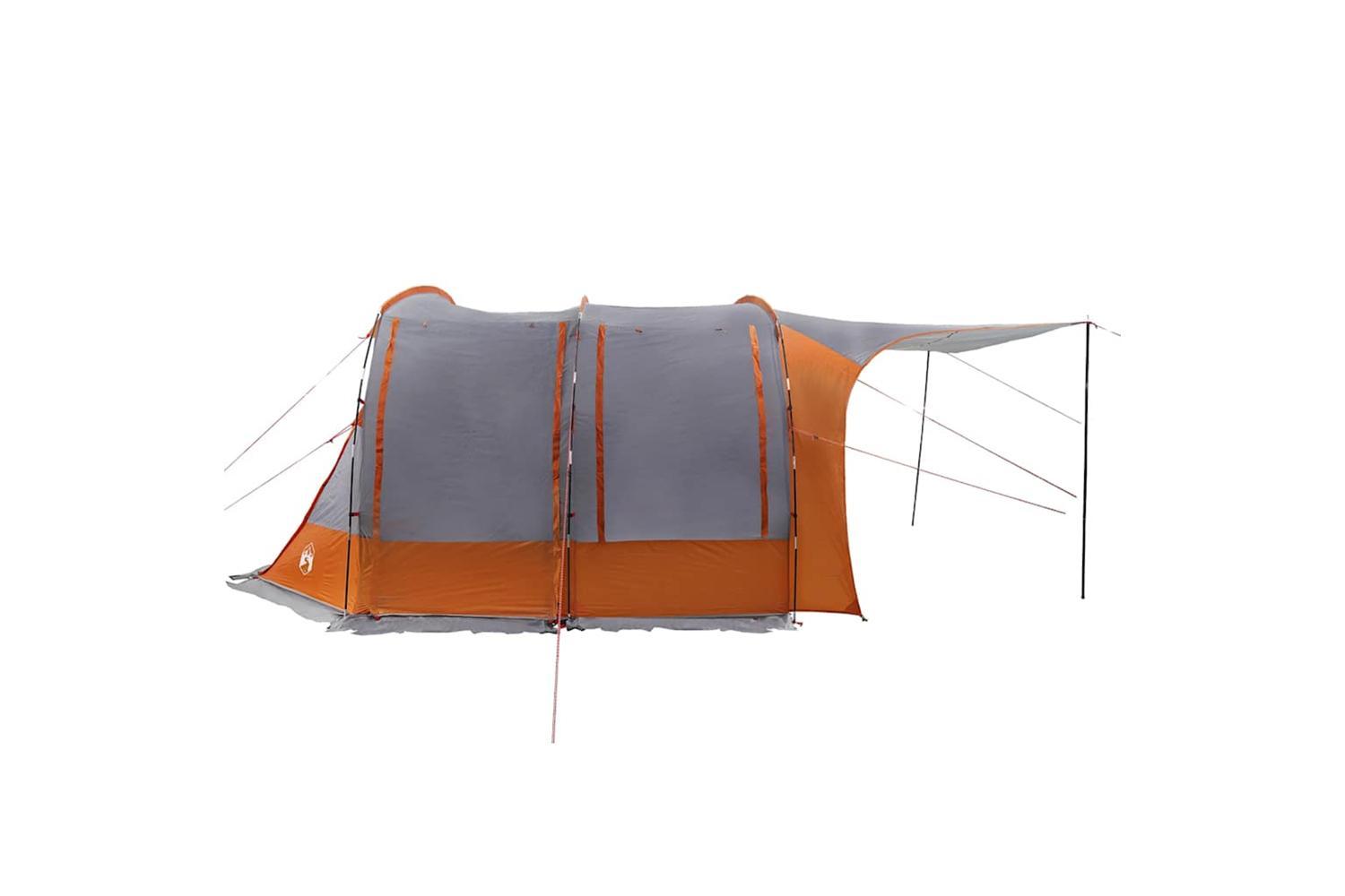 Vidaxl Car Tent Grey And Orange Waterproof-7