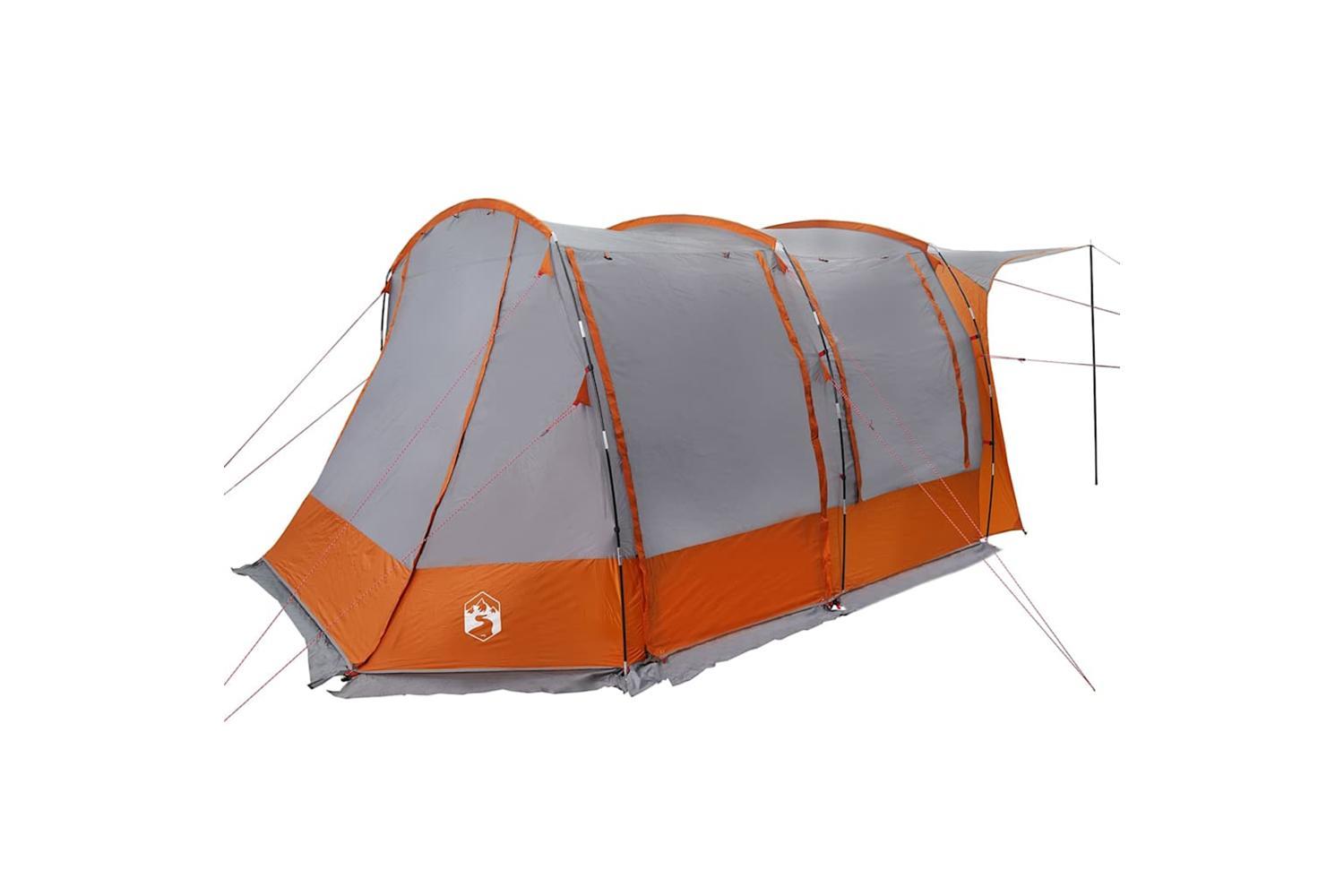 Vidaxl Car Tent Grey And Orange Waterproof-9