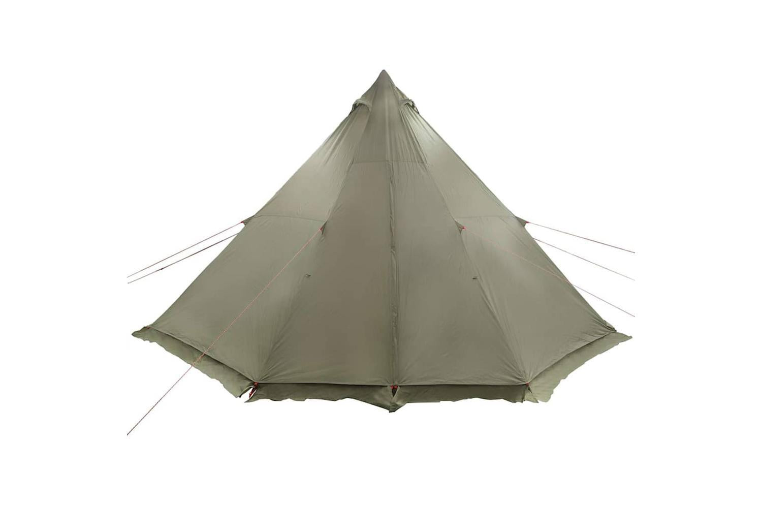 Vidaxl Family Tent Tipi 8-person Olive Green Waterproof-5