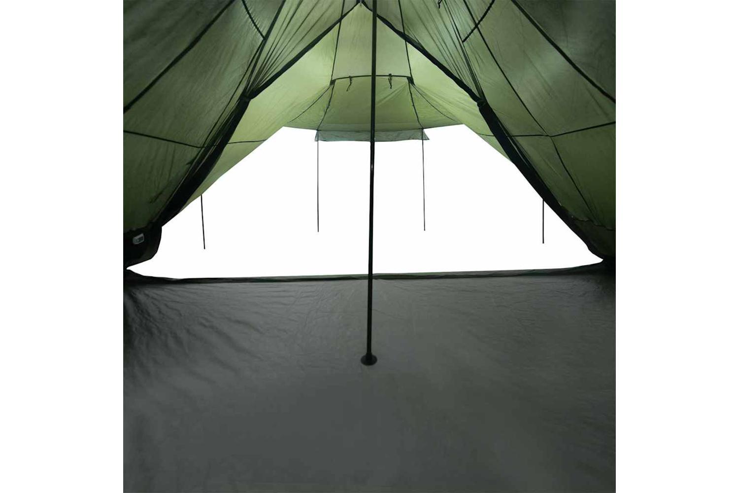 Vidaxl Family Tent Tipi 8-person Olive Green Waterproof-10