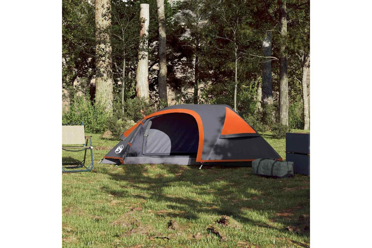 Vidaxl Camping Tent Dome 1-person Orange Waterproof-3