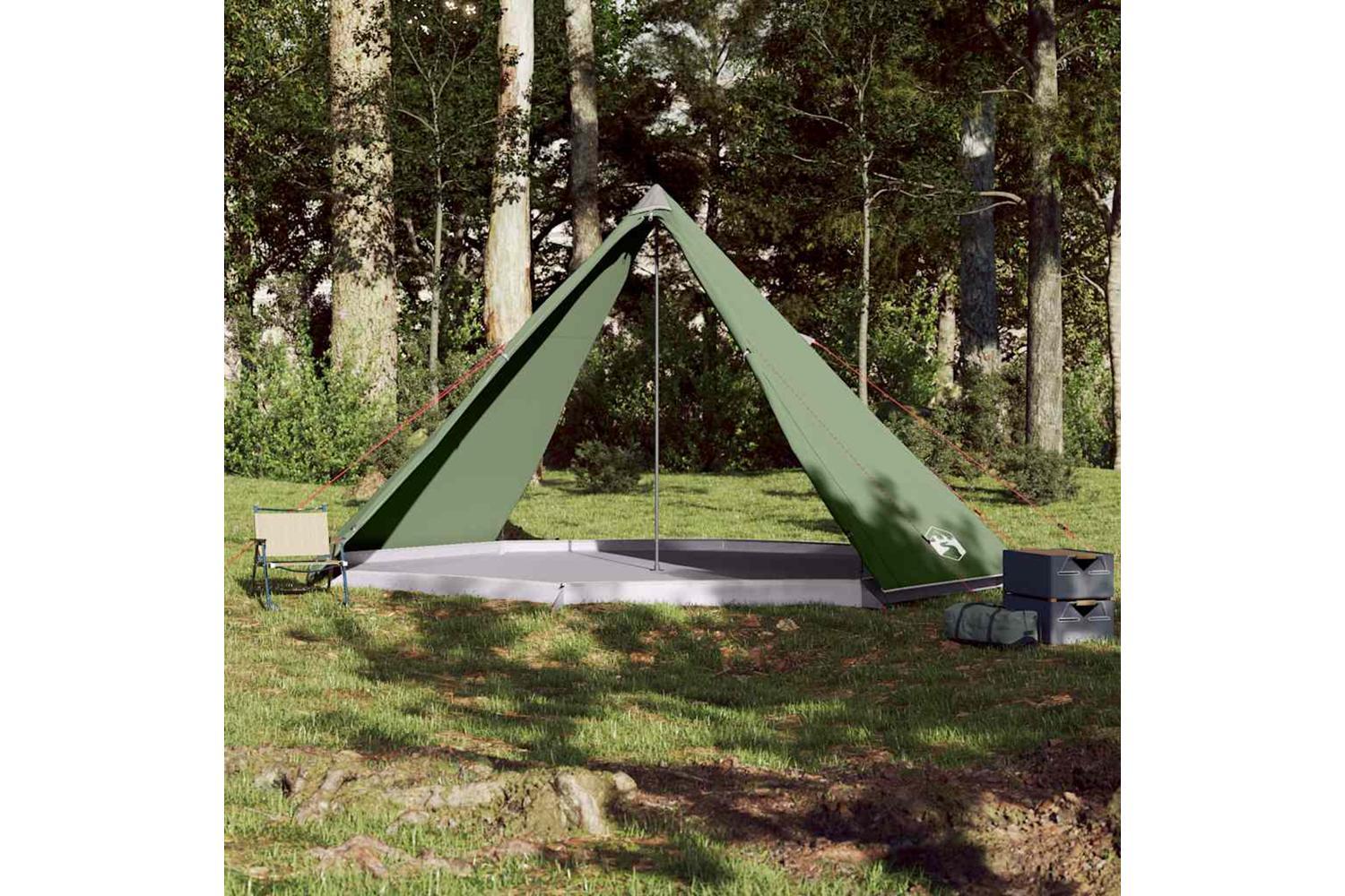 Vidaxl Family Tent Tipi 8-person Green Waterproof-3