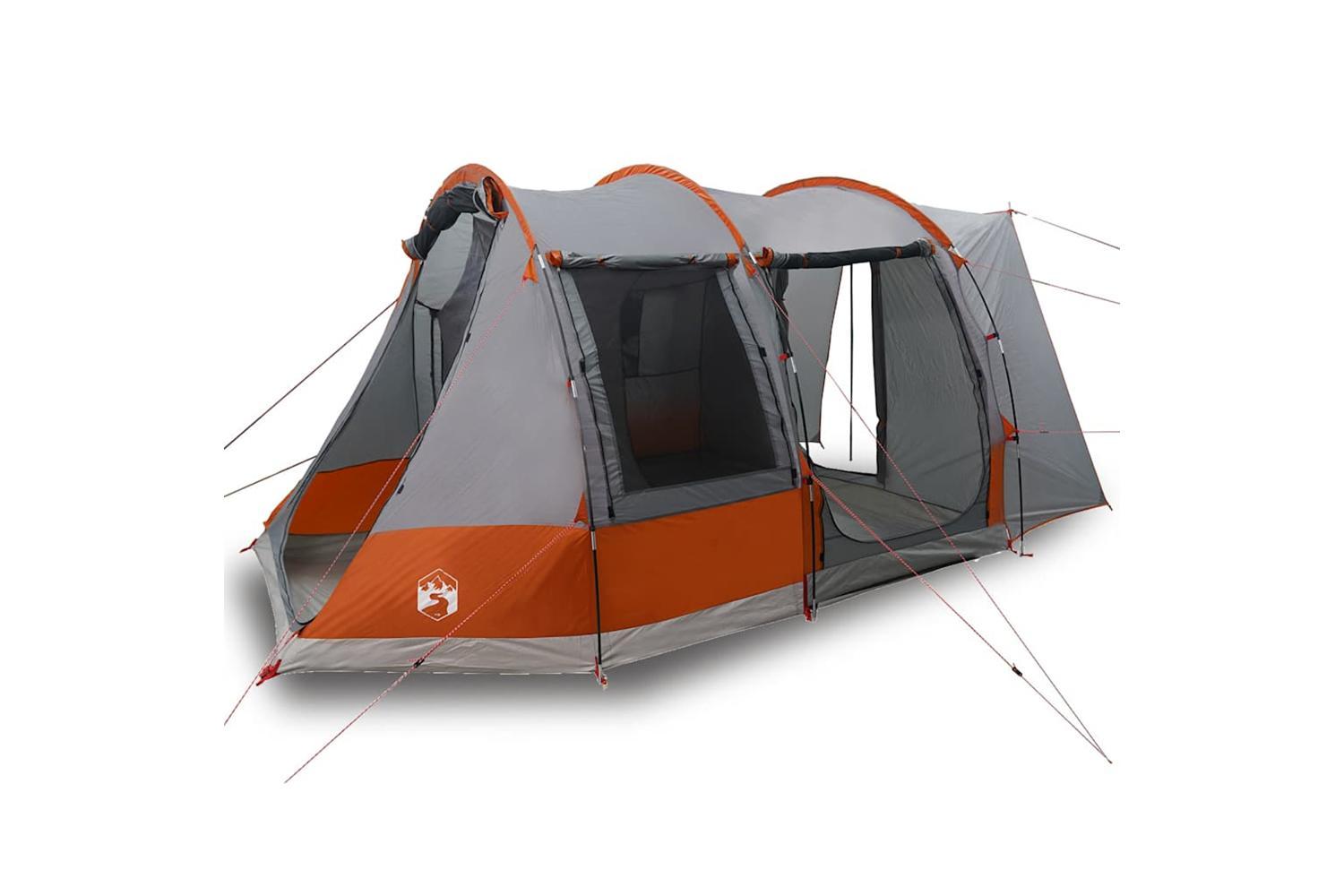 Vidaxl Car Tent 2-person Grey And Orange Waterproof-2