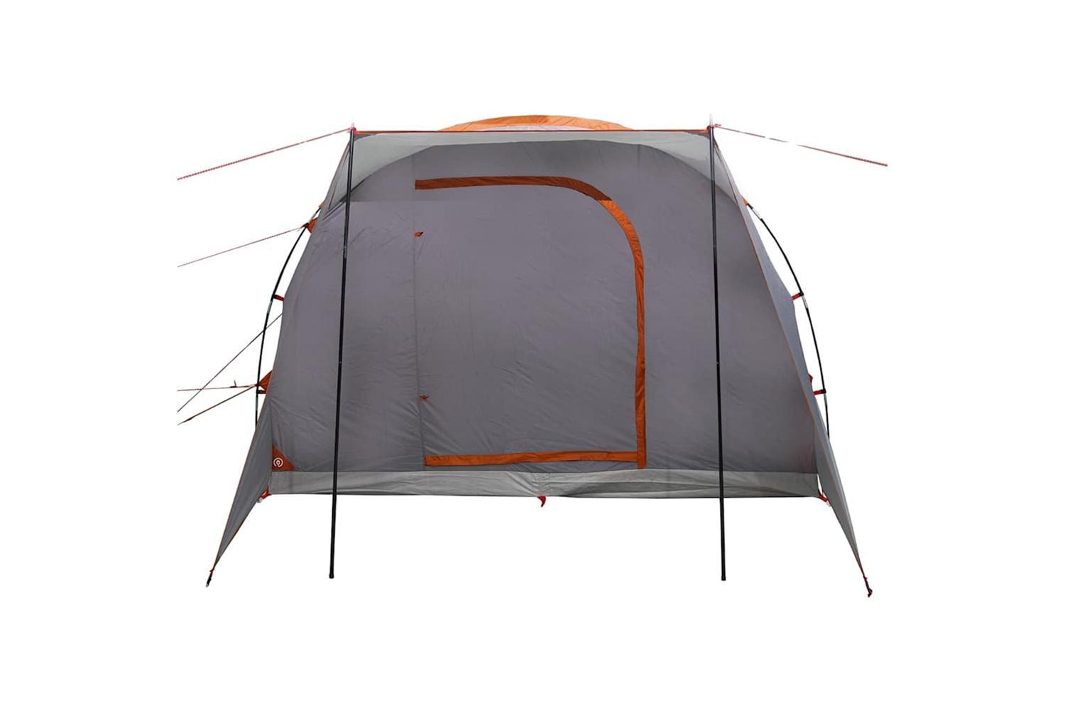 Vidaxl Car Tent 2-person Grey And Orange Waterproof-6