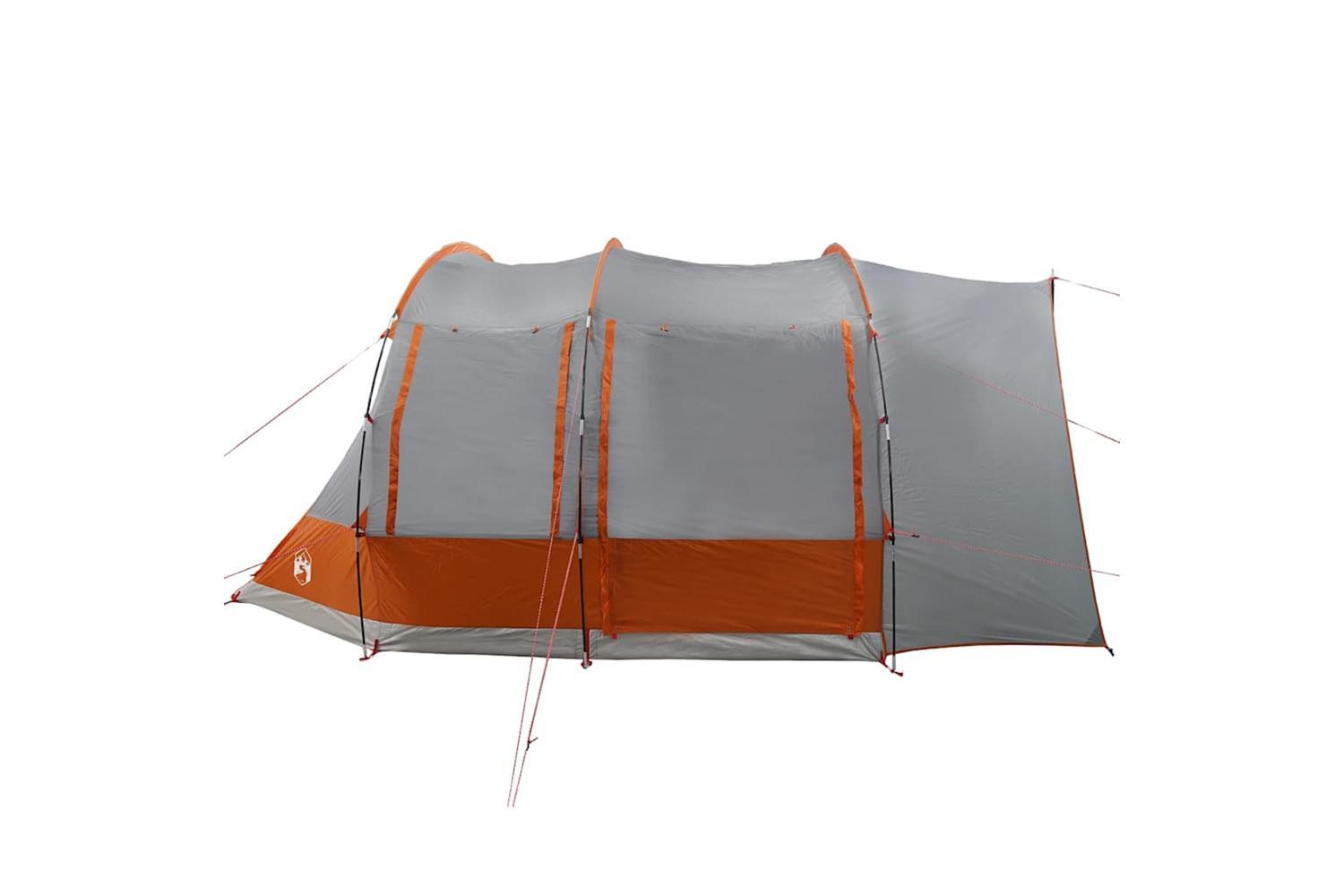 Vidaxl Car Tent 2-person Grey And Orange Waterproof-7