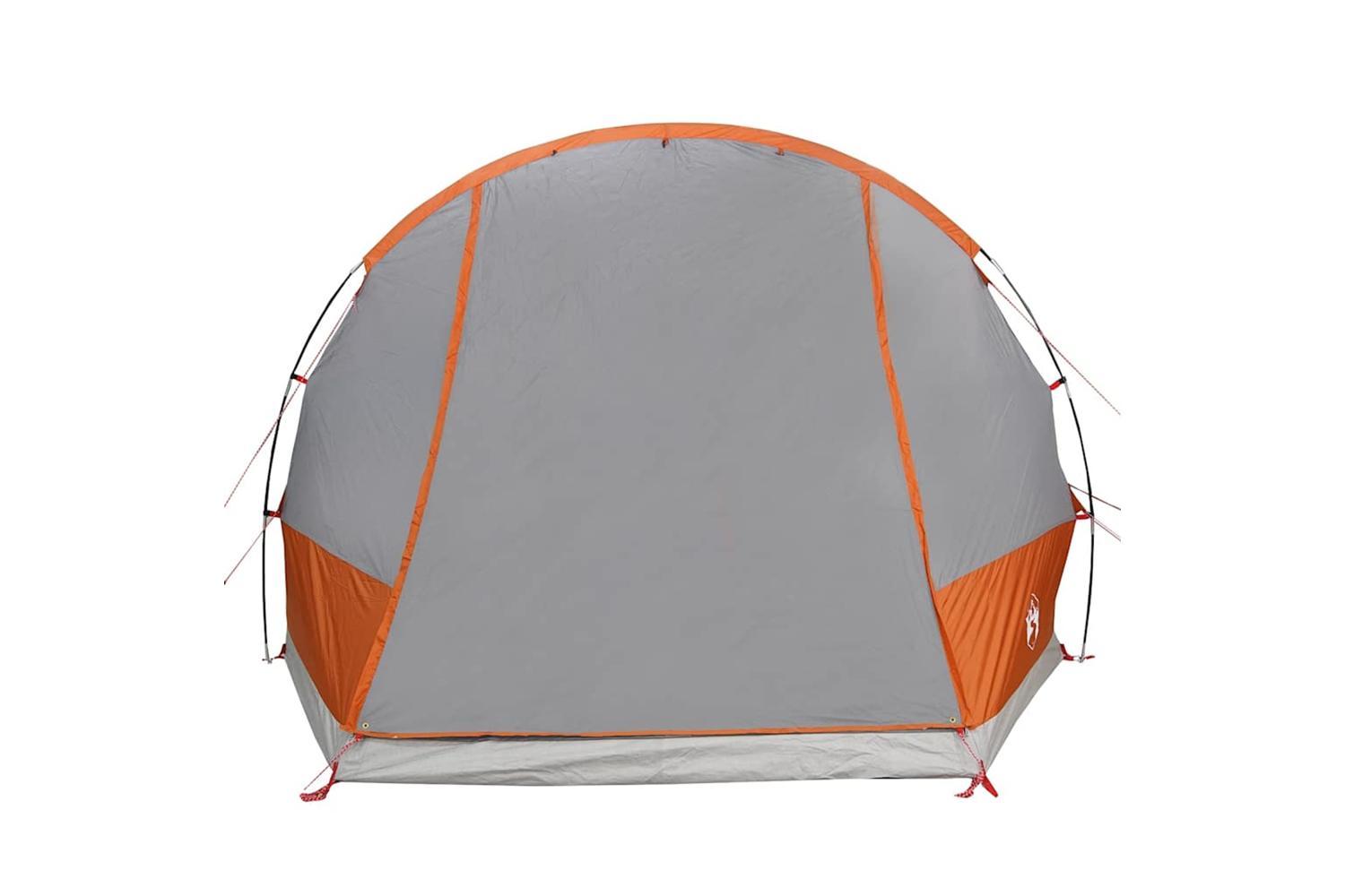Vidaxl Car Tent 2-person Grey And Orange Waterproof-8