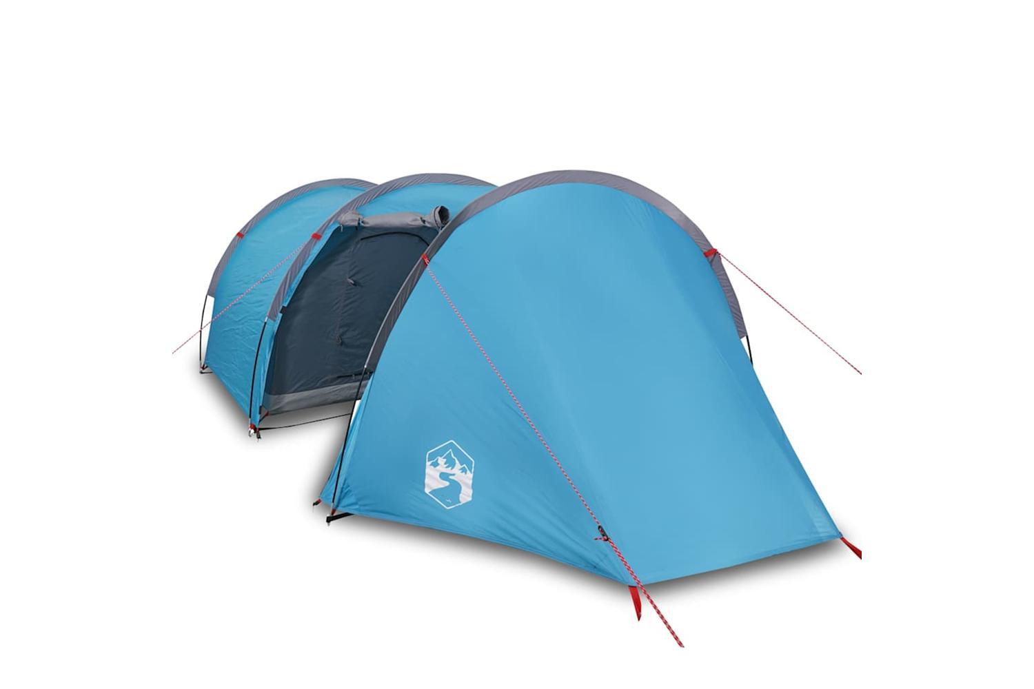 Vidaxl Camping Tent Tunnel 4-person Blue Waterproof-2