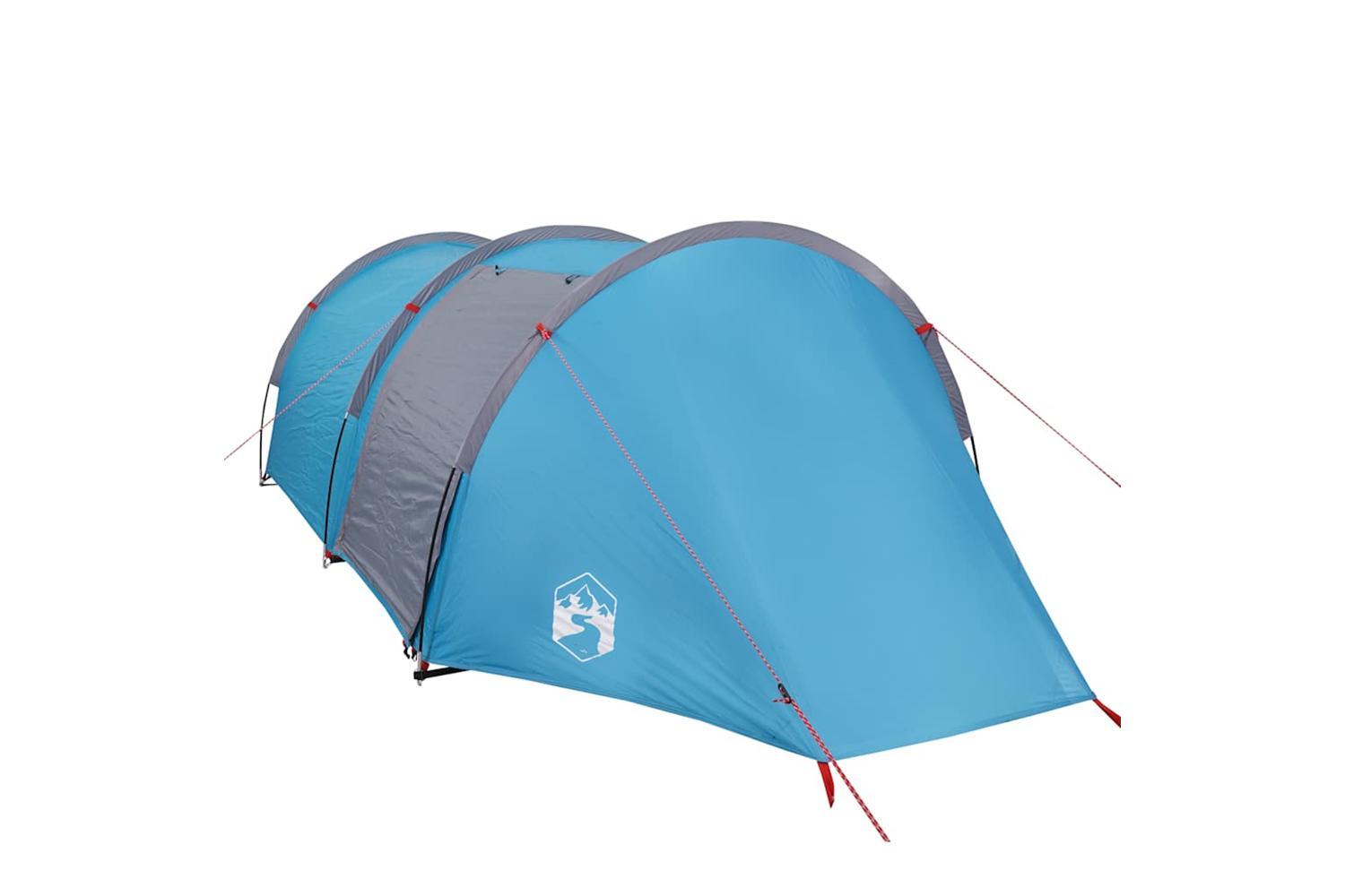 Vidaxl Camping Tent Tunnel 4-person Blue Waterproof-5