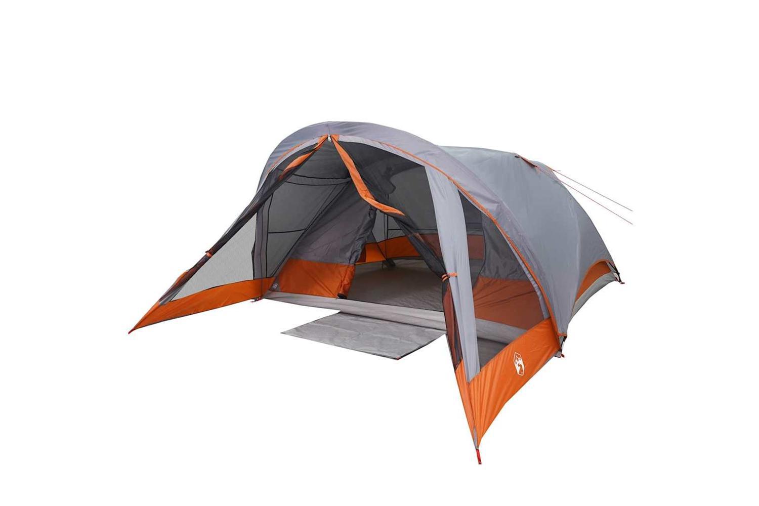 Vidaxl Family Tent Cabin 6-person Grey Waterproof-3