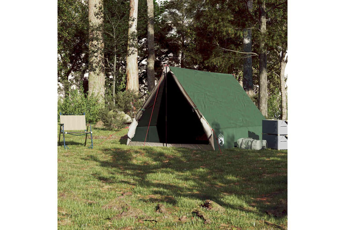 Vidaxl Camping Tent A-frame 2-person Green Waterproof-4