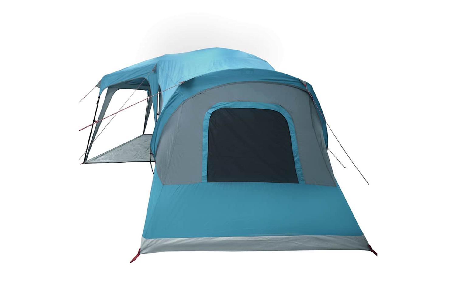 Vidaxl Family Tent With Porch Dome 9-person Blue Waterproof-7