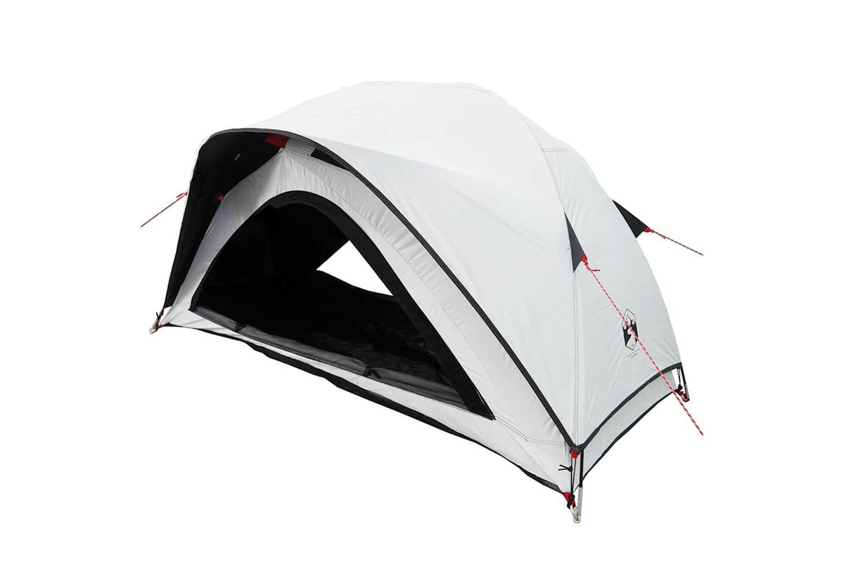 Vidaxl Camping Tent 1-person White Blackout Fabric Waterproof-3