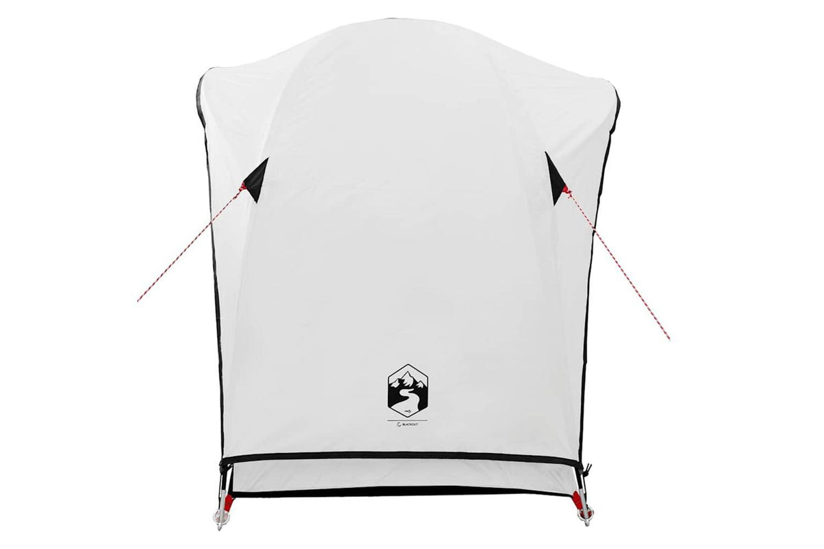Vidaxl Camping Tent 1-person White Blackout Fabric Waterproof-7