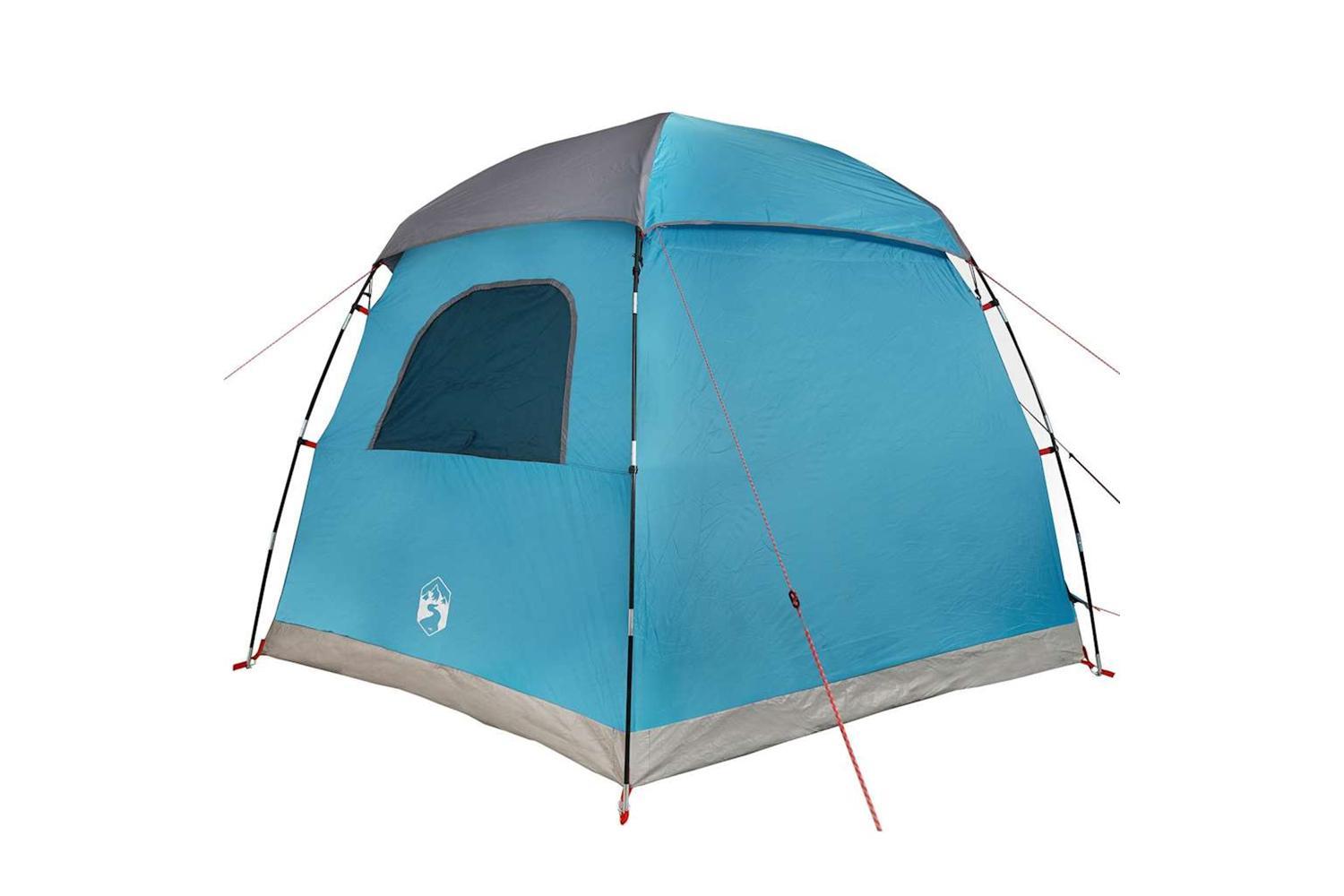 Vidaxl Family Tent Igloo 6-person Blue Waterproof-7