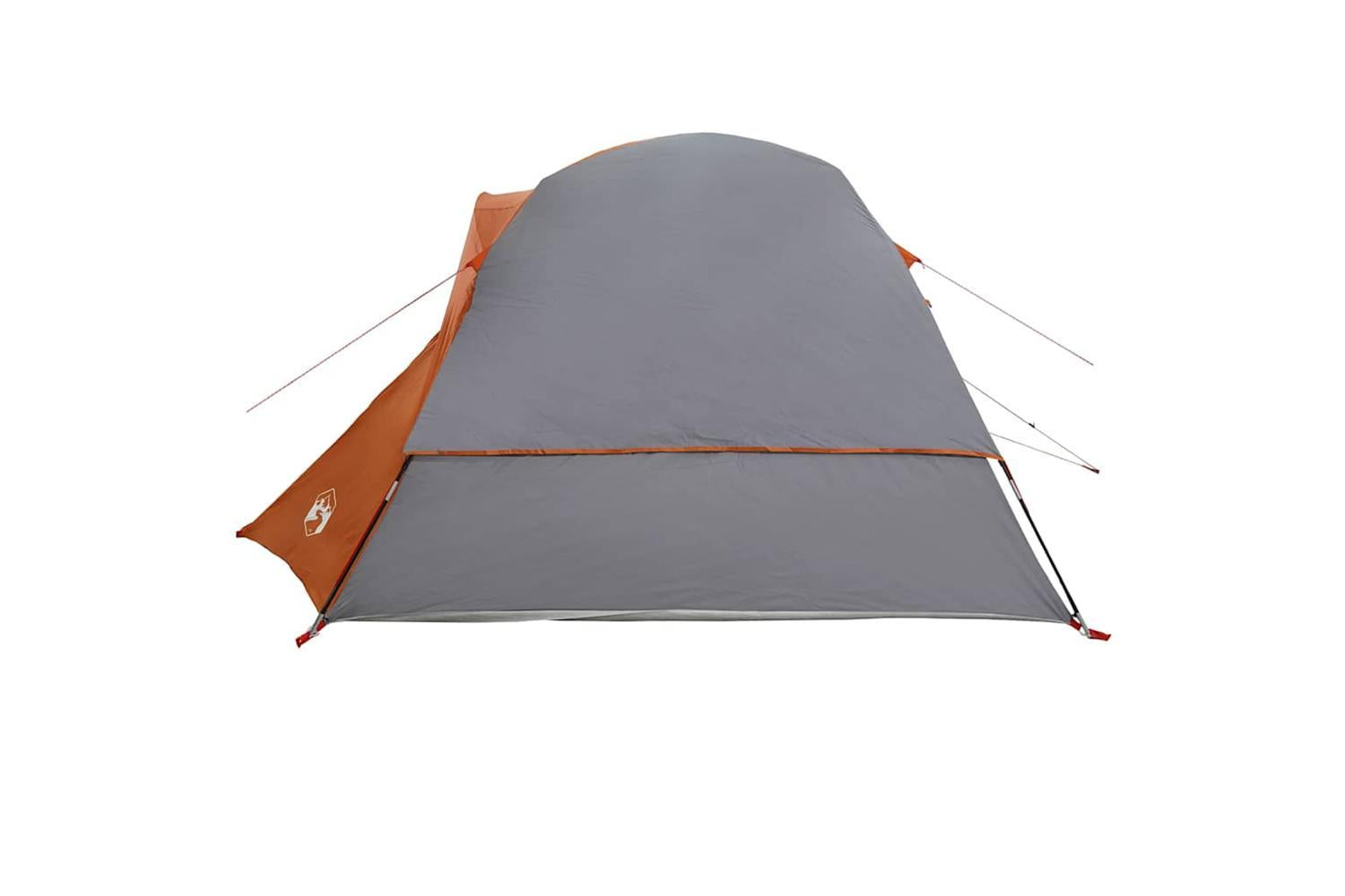 Vidaxl Family Tent Cabin 6-person Grey And Orange Waterproof-7