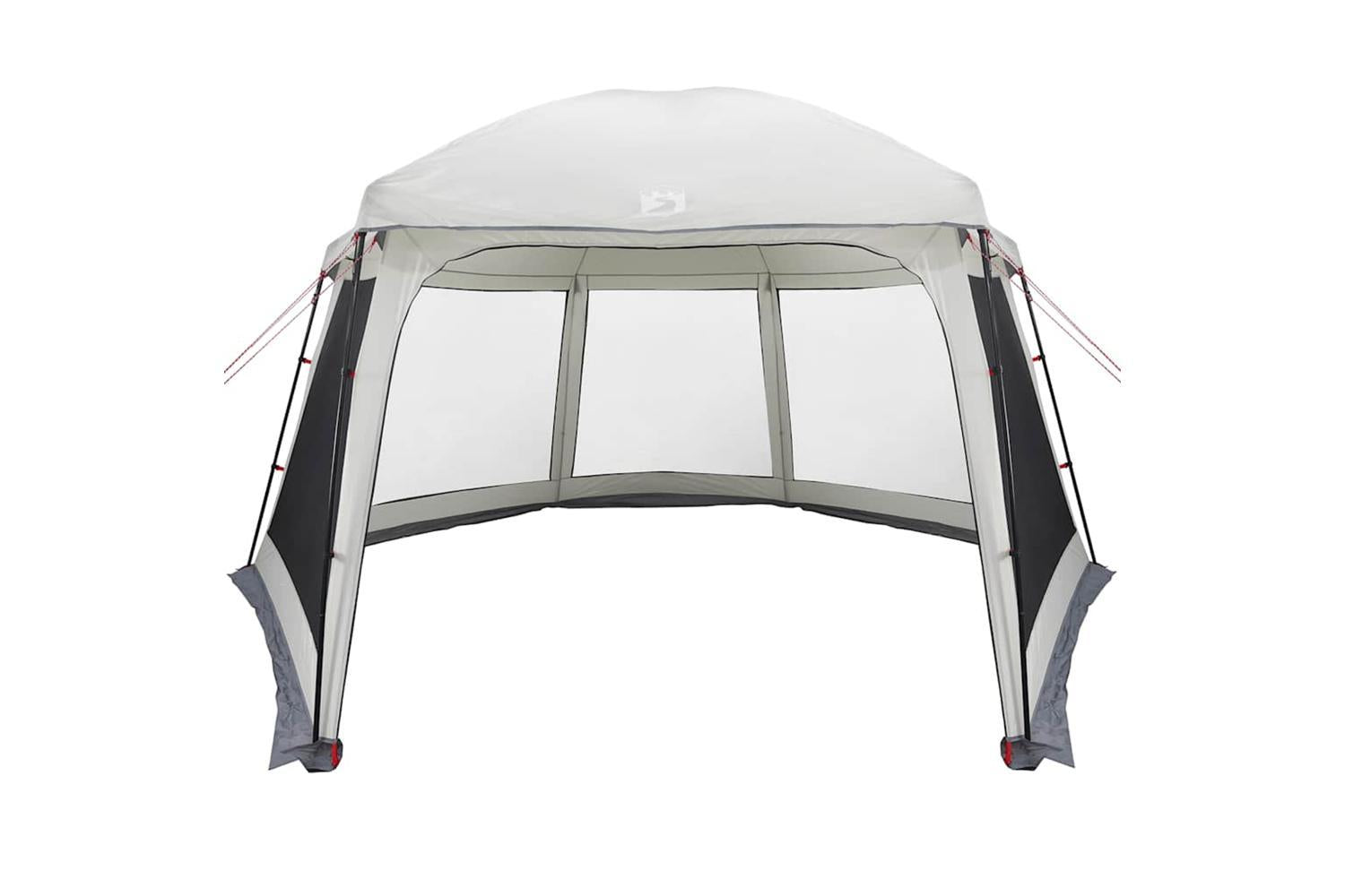 Vidaxl Pool Tent With Removable Fly & Mesh Walls Grey 512x458 Cm-6