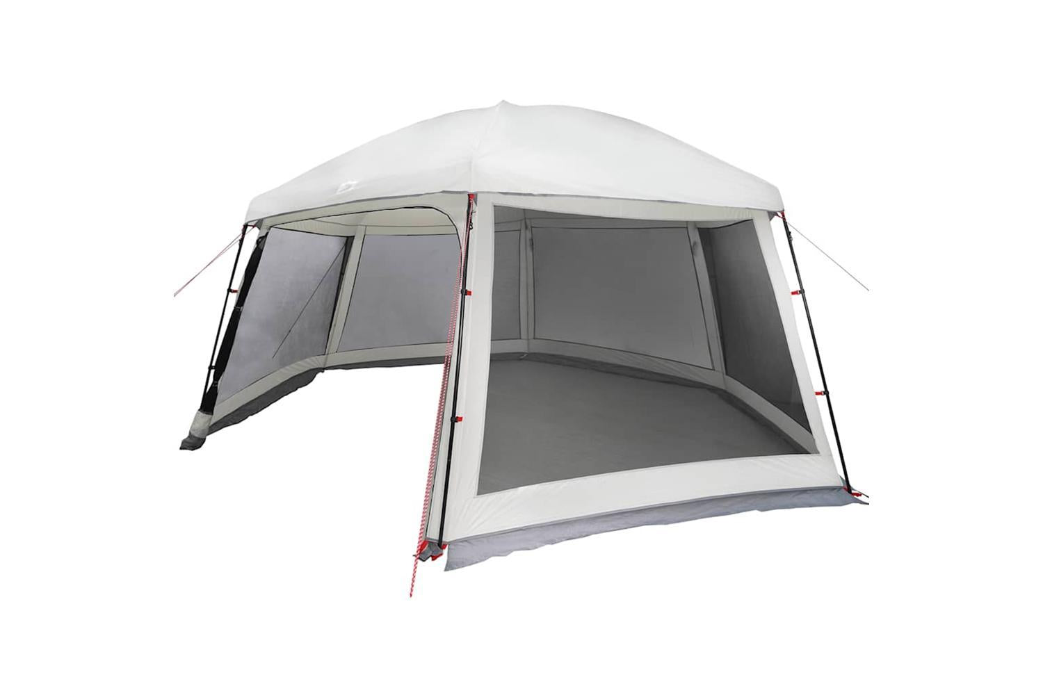 Vidaxl Pool Tent With Removable Fly & Mesh Walls Grey 512x458 Cm-7
