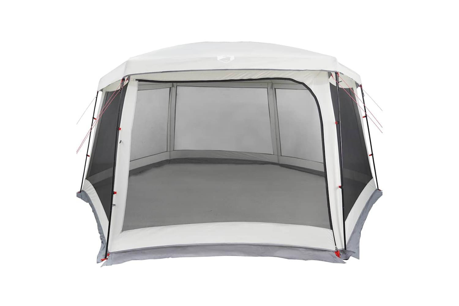 Vidaxl Pool Tent With Removable Fly & Mesh Walls Grey 670x590 Cm-5
