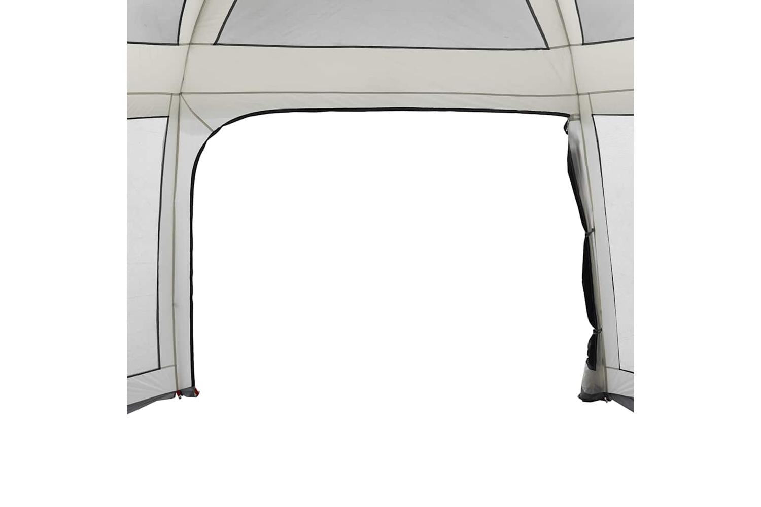 Vidaxl Pool Tent With Removable Fly & Mesh Walls Grey 670x590 Cm-8