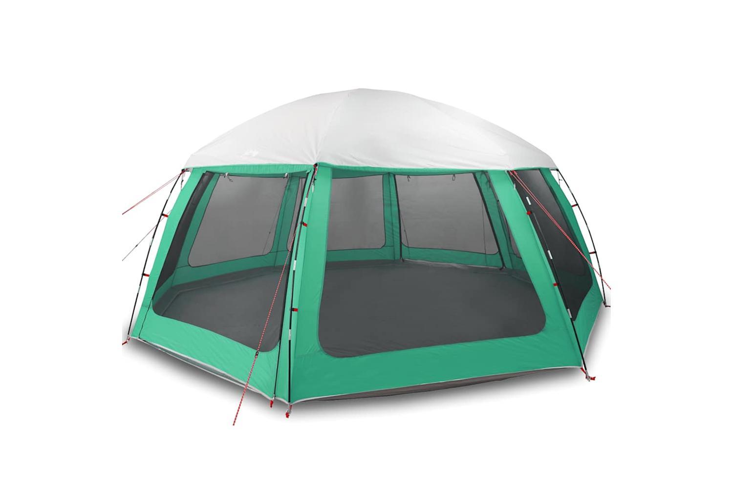 Vidaxl Pool Tent With Removable Fly & Mesh Walls Sea Green 612x612 Cm-2