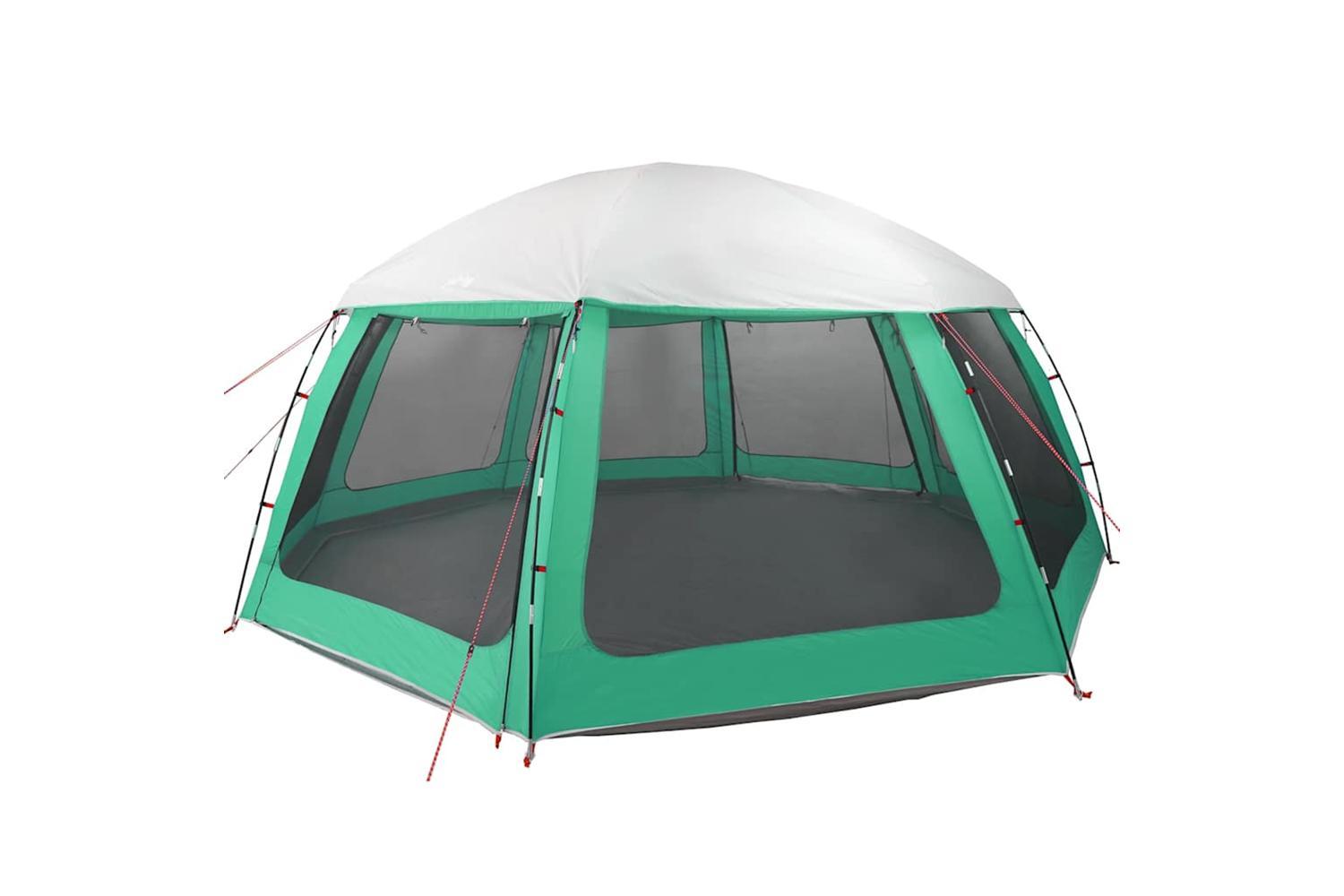 Vidaxl Pool Tent With Removable Fly & Mesh Walls Sea Green 612x612 Cm-3
