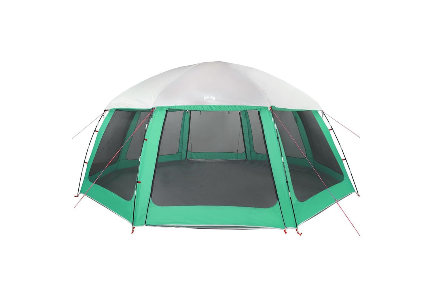Vidaxl Pool Tent With Removable Fly & Mesh Walls Sea Green 612x612 Cm-5