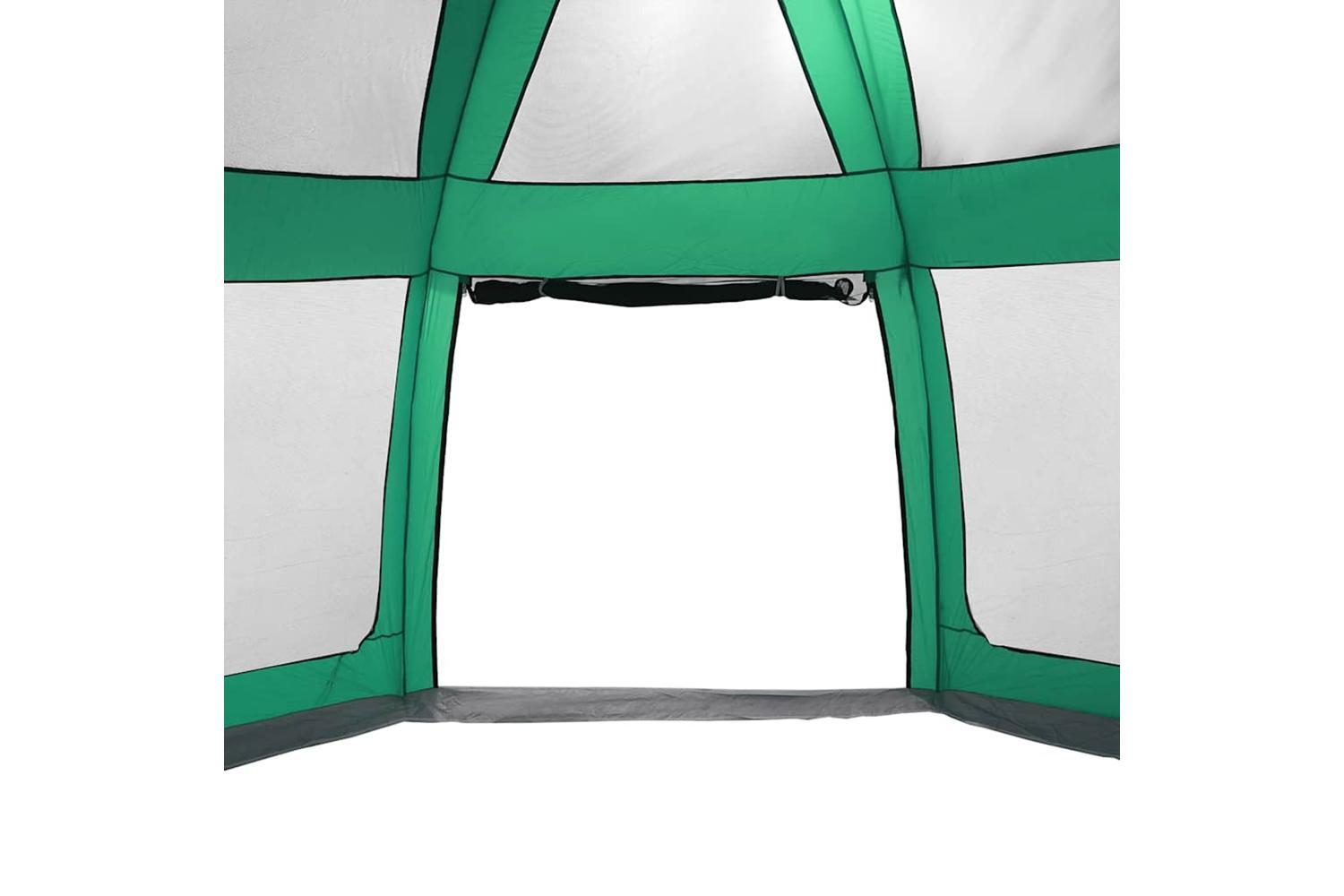 Vidaxl Pool Tent With Removable Fly & Mesh Walls Sea Green 612x612 Cm-8