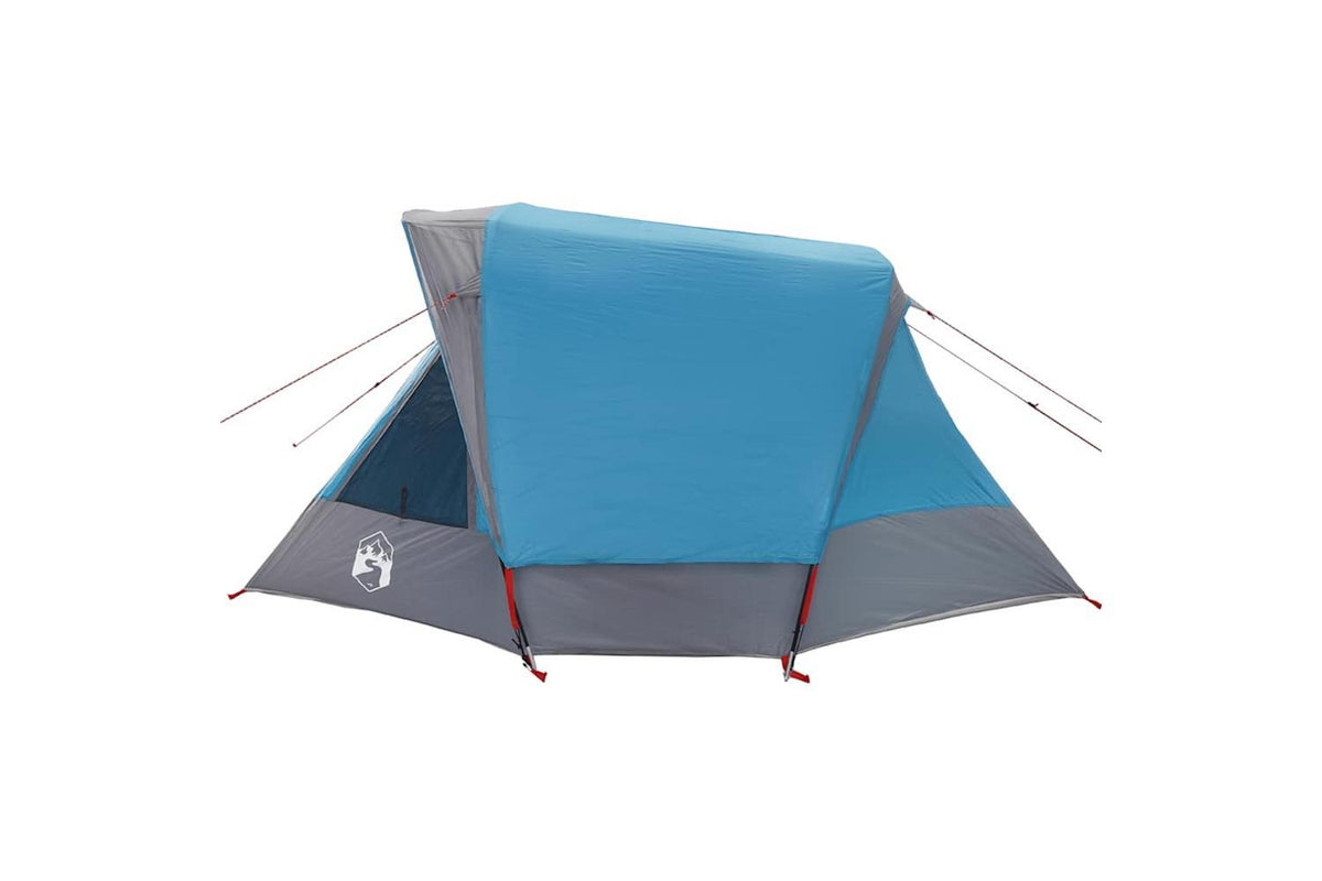 Vidaxl Camping Tent Cabin 4-person Blue Waterproof-7