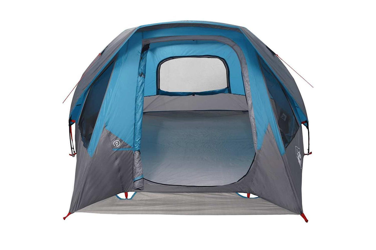 Vidaxl Camping Tent Cabin 4-person Blue Waterproof-9