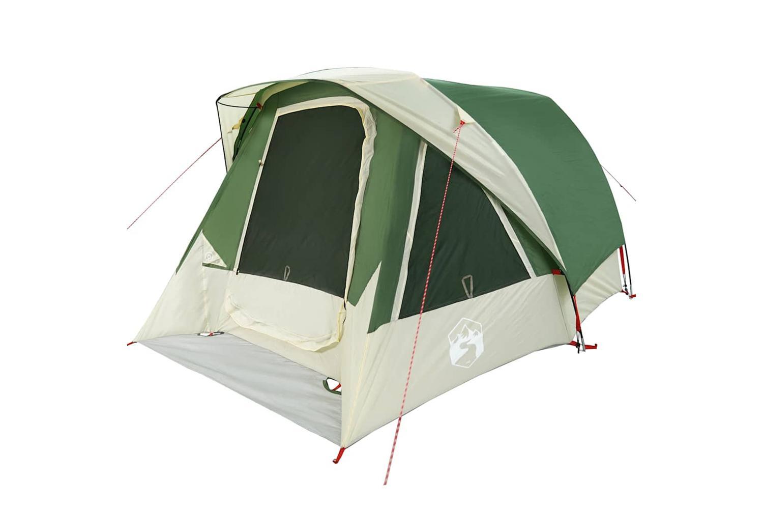 Vidaxl Family Tent Cabin 6-person Green Waterproof-3
