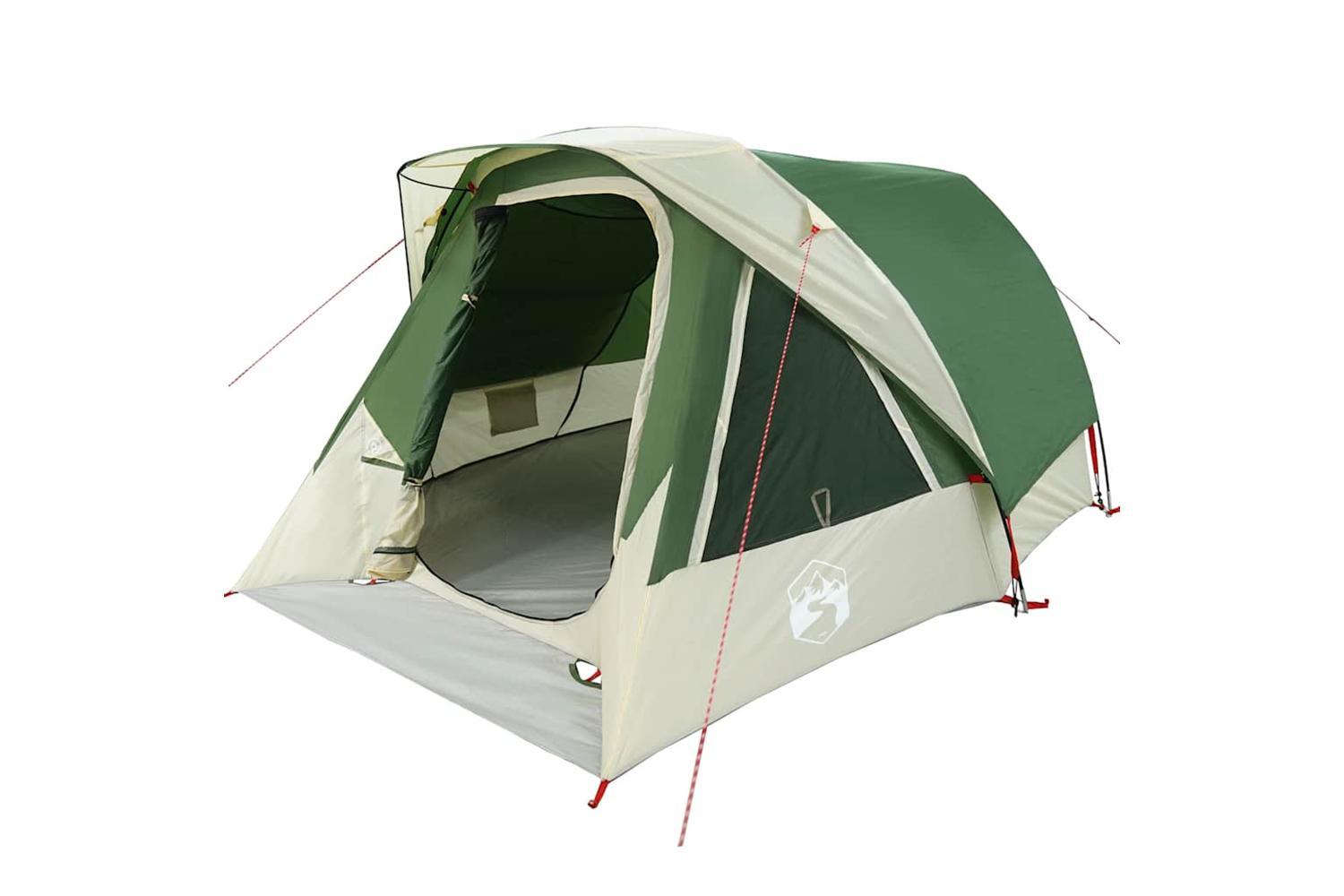 Vidaxl Family Tent Cabin 6-person Green Waterproof-9