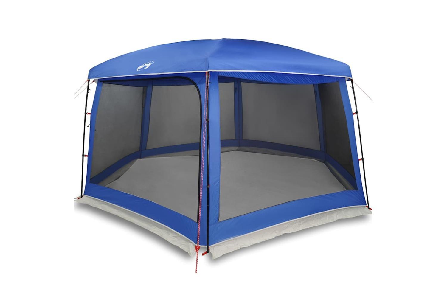 Vidaxl Pool Tent With Removable Fly & Mesh Walls Azure Blue 670x590 Cm-2