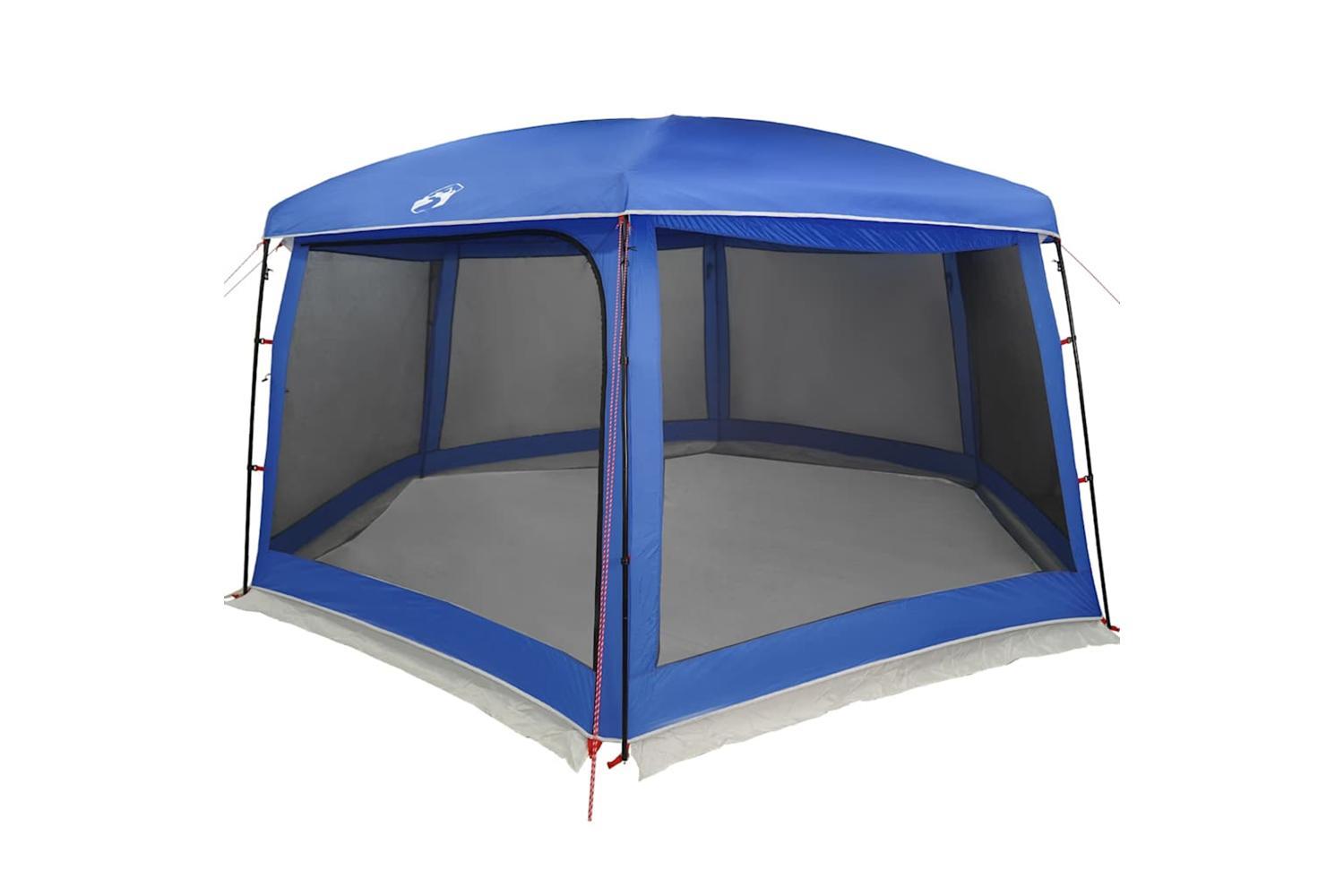 Vidaxl Pool Tent With Removable Fly & Mesh Walls Azure Blue 670x590 Cm-3